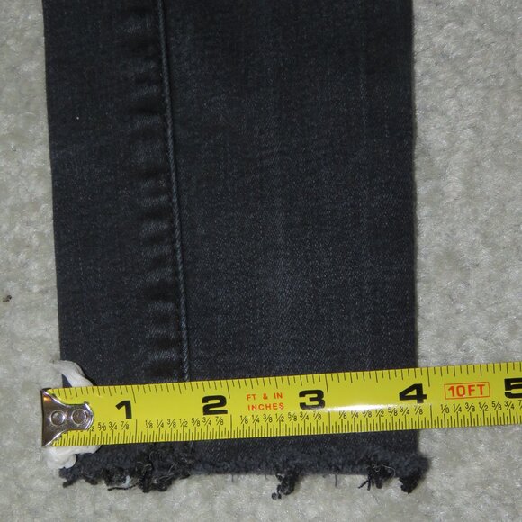 ZEE.GEE.WHY. Black Swizzle Sticks Mid Super Duper Skinny Jeans Size 25 - Picture 12 of 16